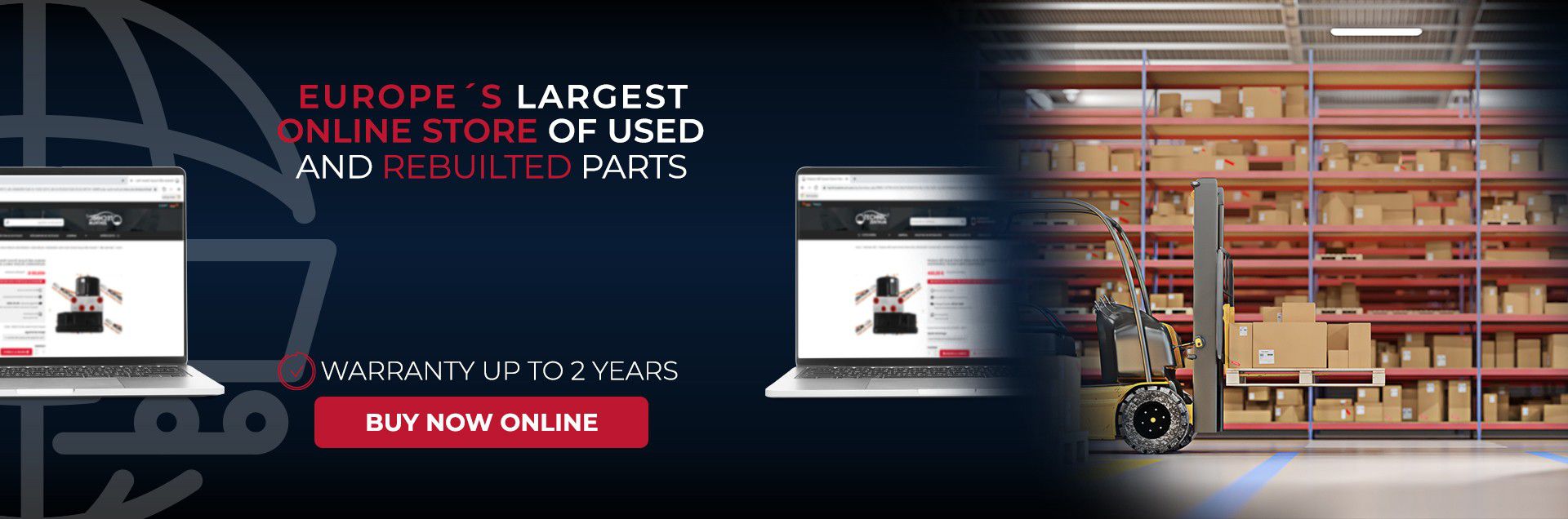 Europe's largest online store of used and rebuilted parts